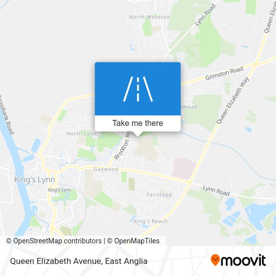 Queen Elizabeth Avenue map