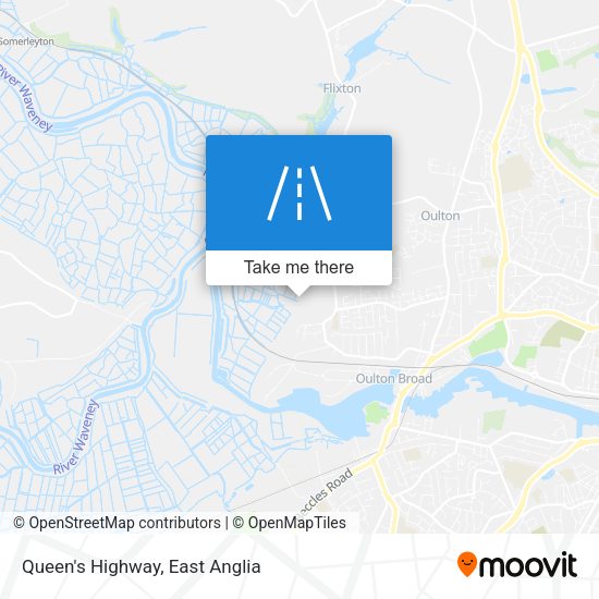 Queen's Highway map