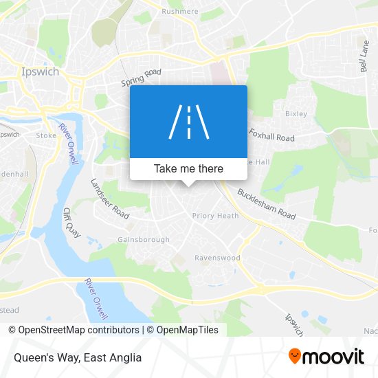 Queen's Way map