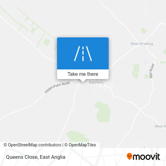 Queens Close map