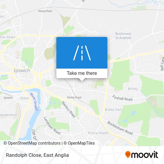 Randolph Close map