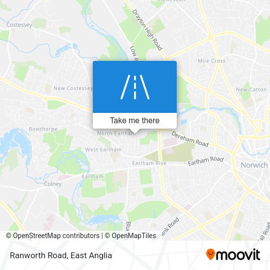 Ranworth Road map