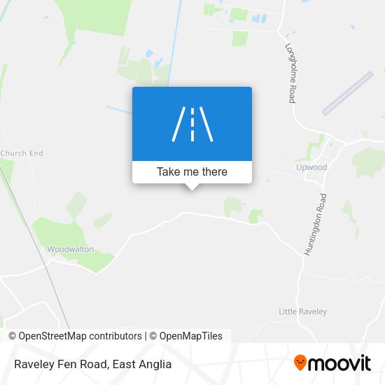 Raveley Fen Road map