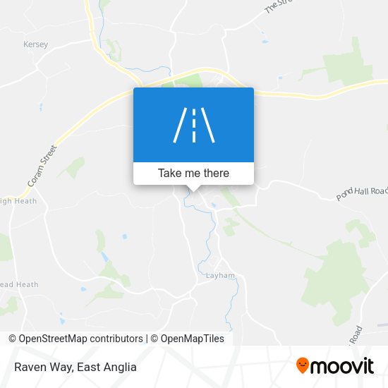 Raven Way map