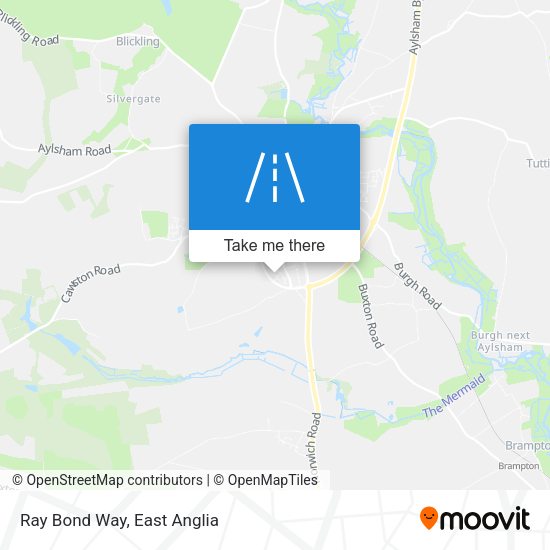 Ray Bond Way map