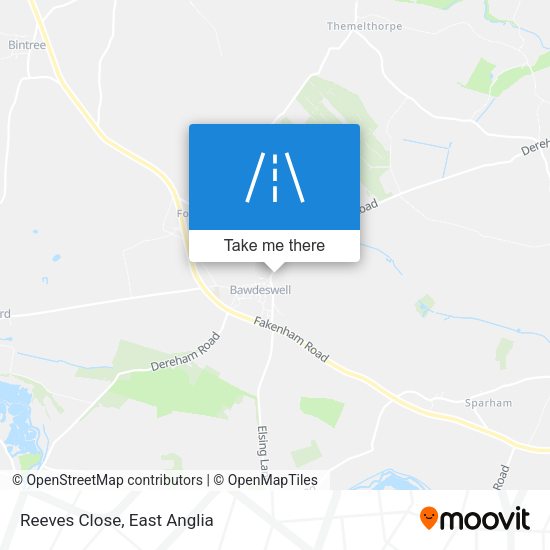 Reeves Close map