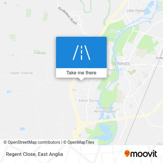 Regent Close map