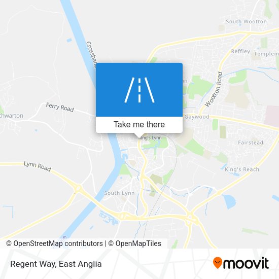 Regent Way map