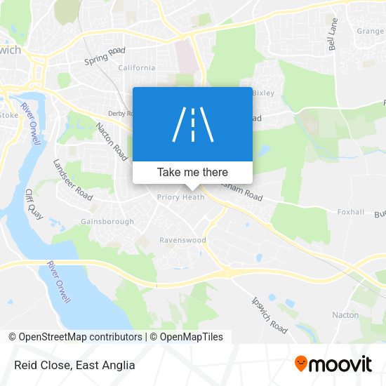 Reid Close map