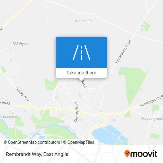 Rembrandt Way map