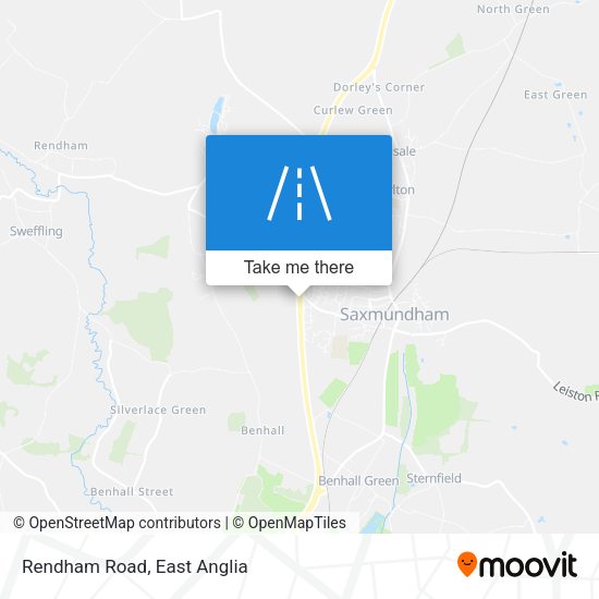 Rendham Road map