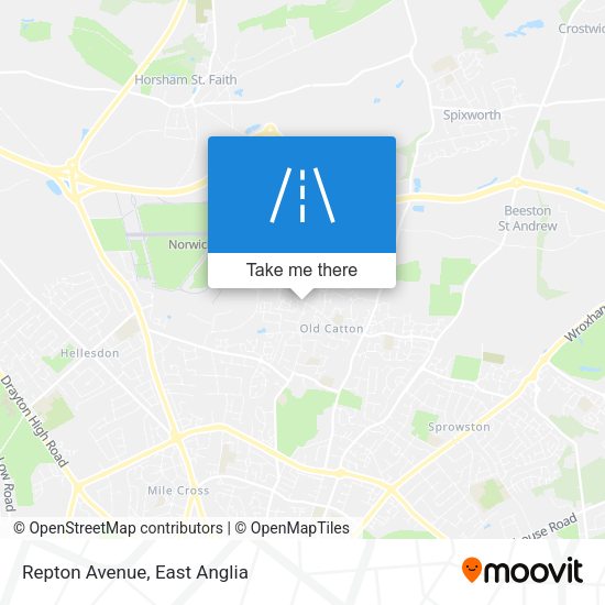 Repton Avenue map