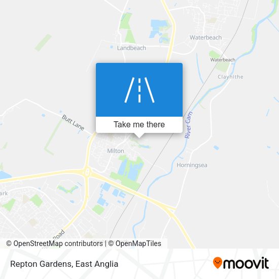 Repton Gardens map