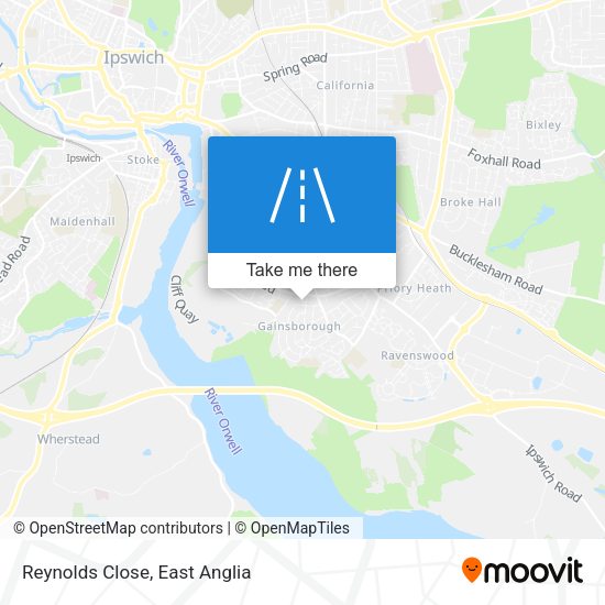 Reynolds Close map
