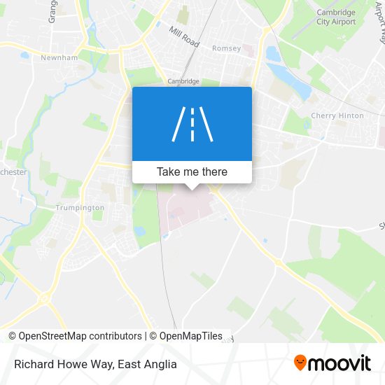 Richard Howe Way map