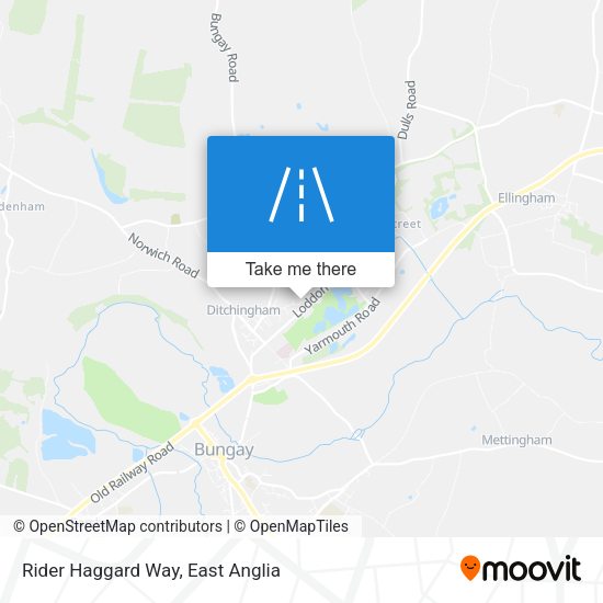 Rider Haggard Way map