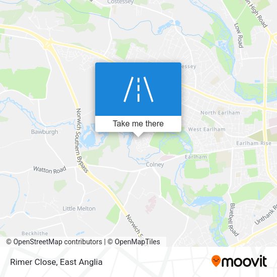 Rimer Close map