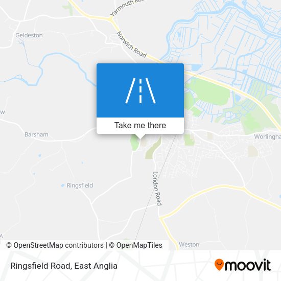 Ringsfield Road map