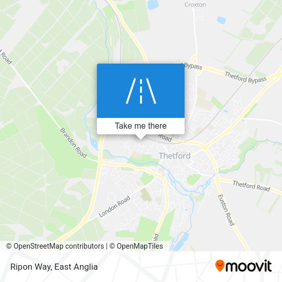 Ripon Way map