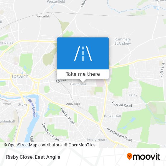 Risby Close map