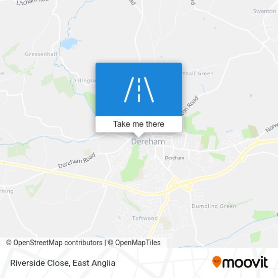Riverside Close map