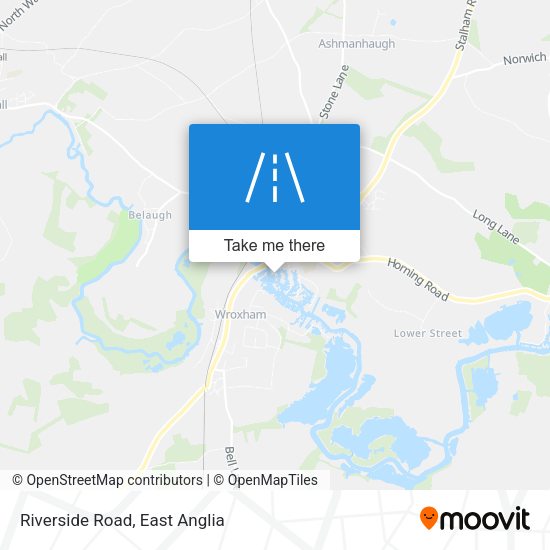 Riverside Road map