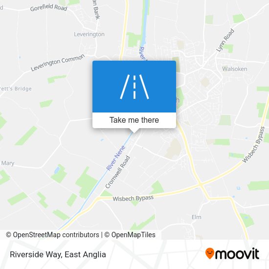 Riverside Way map