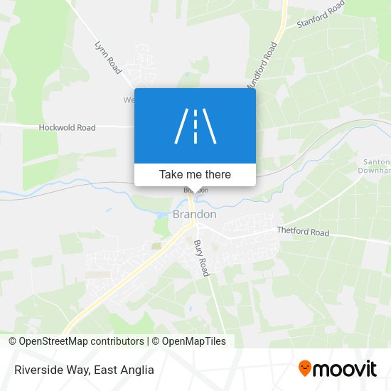 Riverside Way map