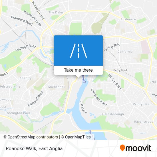 Roanoke Walk map
