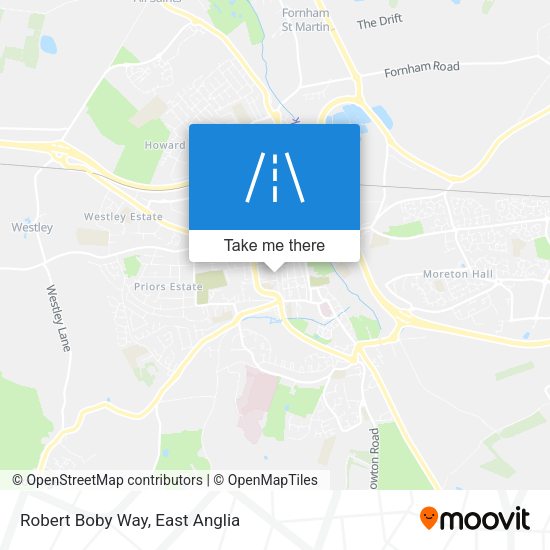 Robert Boby Way map