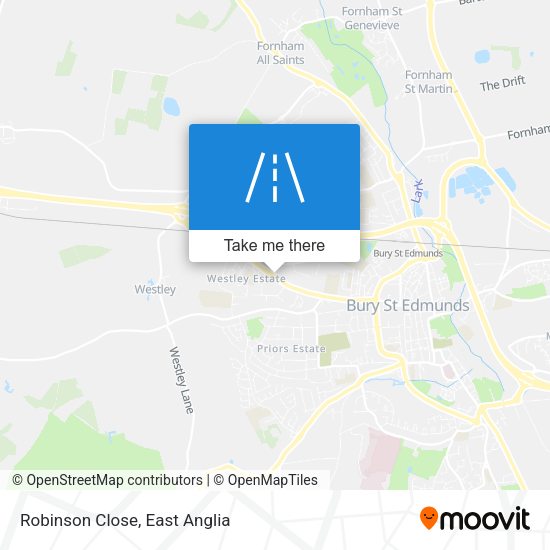Robinson Close map