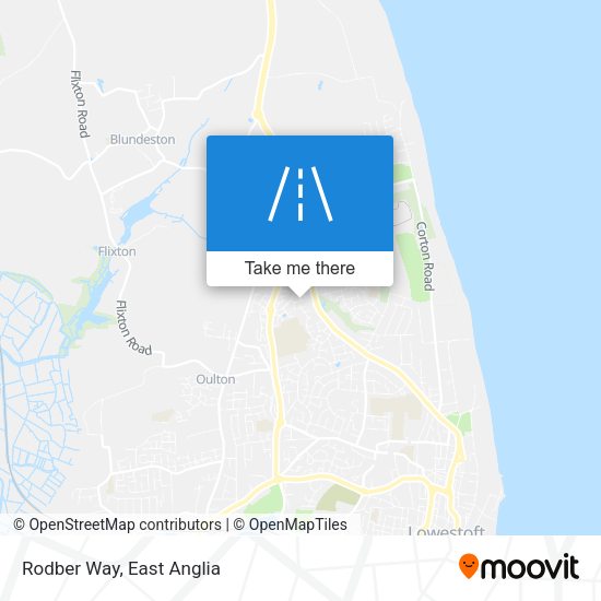Rodber Way map