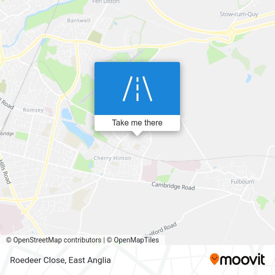 Roedeer Close map