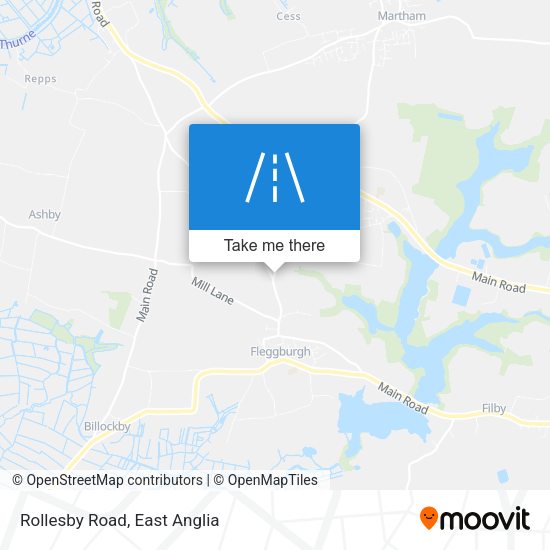 Rollesby Road map