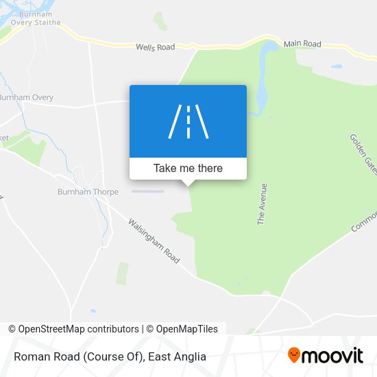 Roman Road (Course Of) map