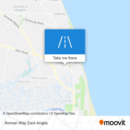 Roman Way map