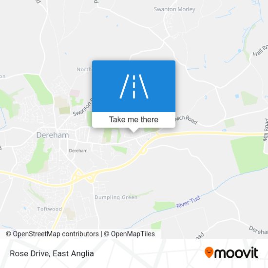 Rose Drive map