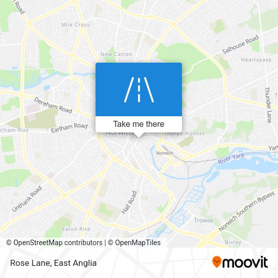 Rose Lane map