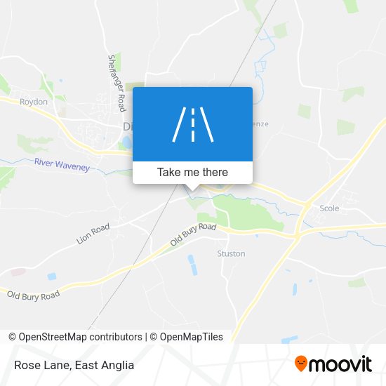 Rose Lane map