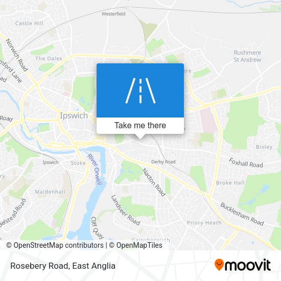 Rosebery Road map
