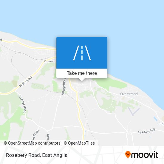 Rosebery Road map