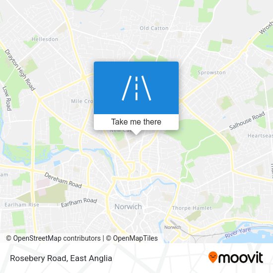 Rosebery Road map