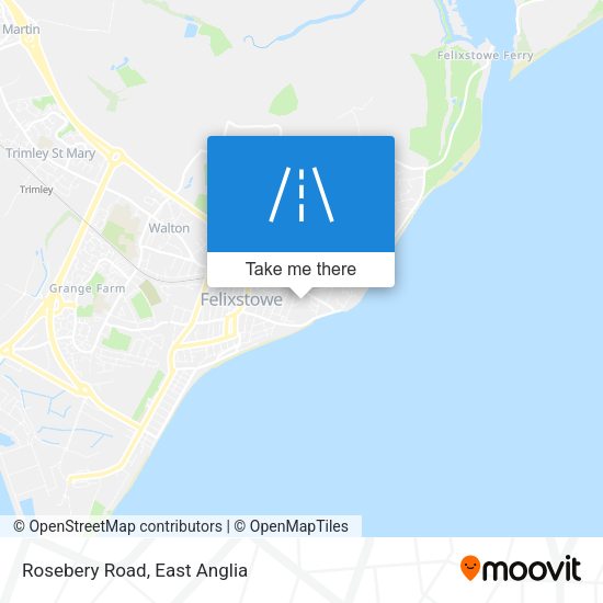 Rosebery Road map