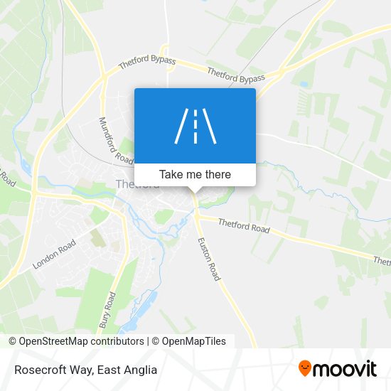 Rosecroft Way map