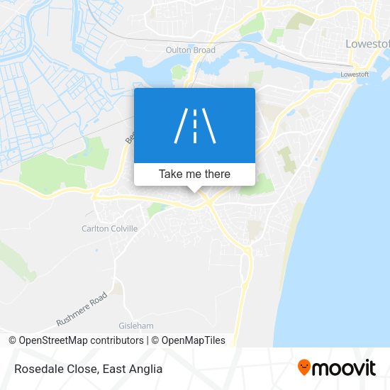 Rosedale Close map