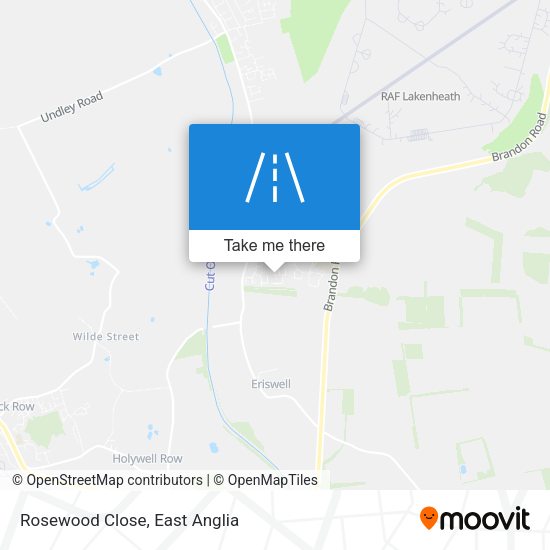 Rosewood Close map