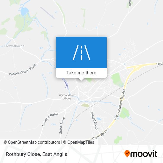 Rothbury Close map