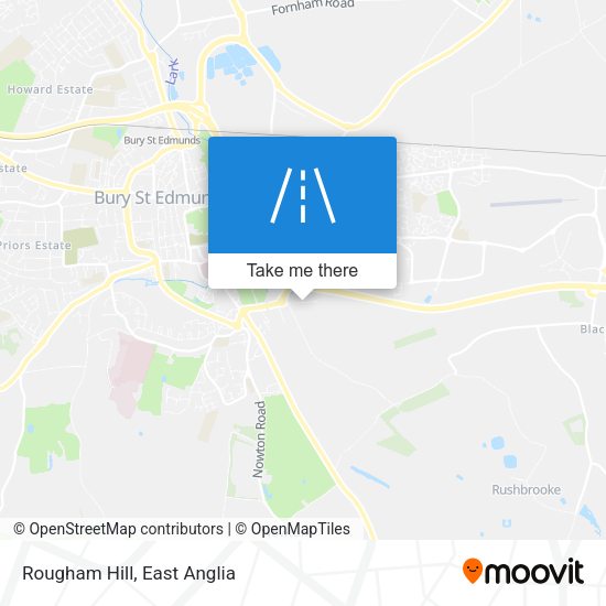Rougham Hill map