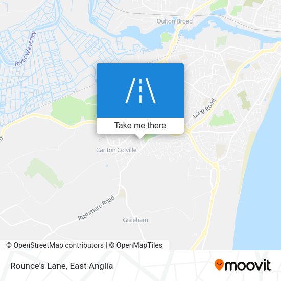 Rounce's Lane map