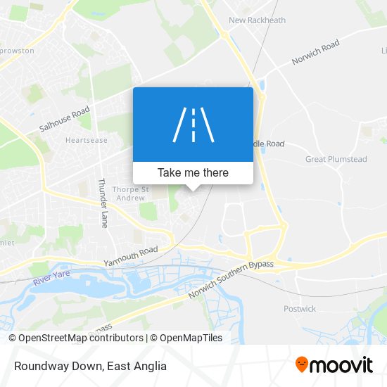 Roundway Down map